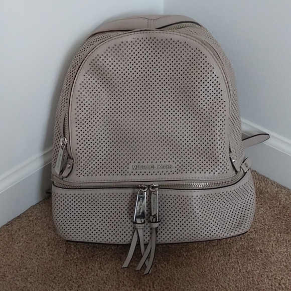 Michael Kors Rhea Medium Perforated Zip Backpack - Picture 6 of 16